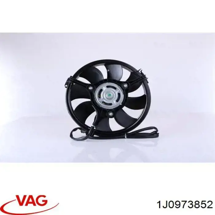 Wentylator elektryczny układu chłodzenia kompletny (silnik+wirnik) 1J0973852 VAG