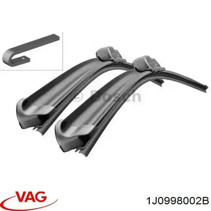 Do koszyka 1J0998002B VAG Pióro wycieraczki szyby przedniej, zestaw (2 szt.)