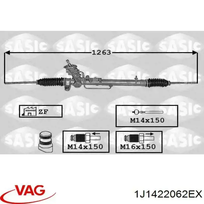 1J1422062EX VAG Listwa kierownicza (maglownica)