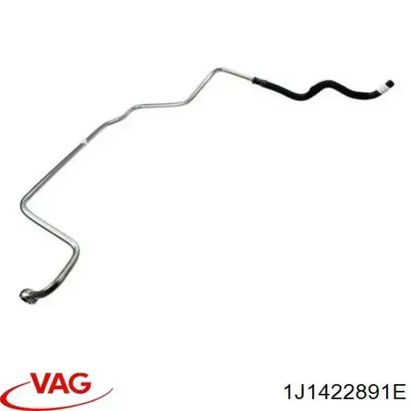 Przewód hydraulicznego układu wspomagania niskiego ciśnienia, od maglownicy (mechanizmu) do zbiornika VAG 1J1422891E cena, od 69,81 USD