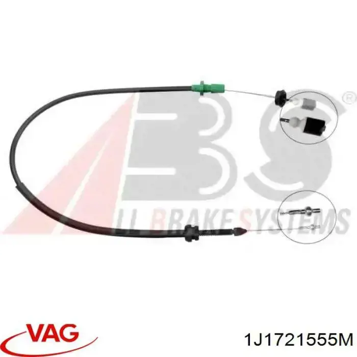 Do koszyka 1J1721555M VAG Linka gazu