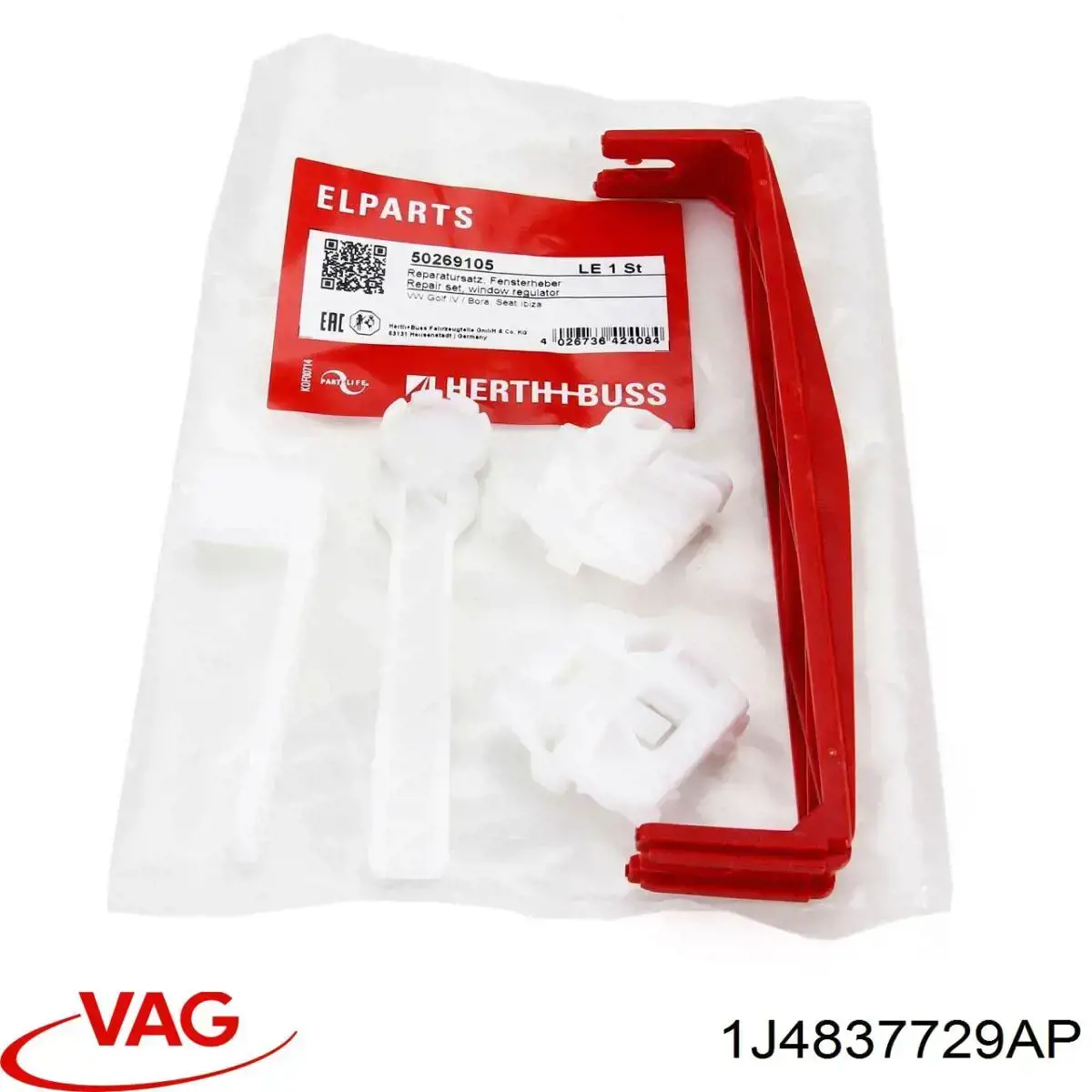 Do koszyka 1J4837729AP VAG Mechanizm podnoszenia szyby drzwi przednich lewych