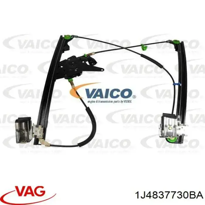 Do koszyka 1J4837730BA VAG Mechanizm podnoszenia szyby drzwi przednich prawych