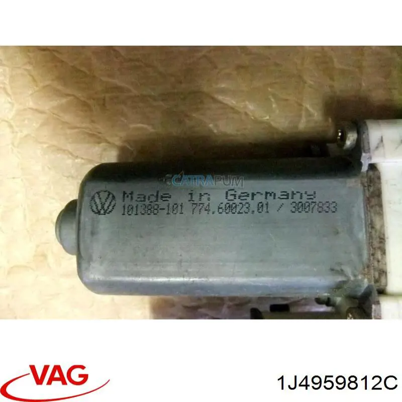 1J4959812C VAG Mechanizm podnoszenia szyby drzwi tylnych prawych