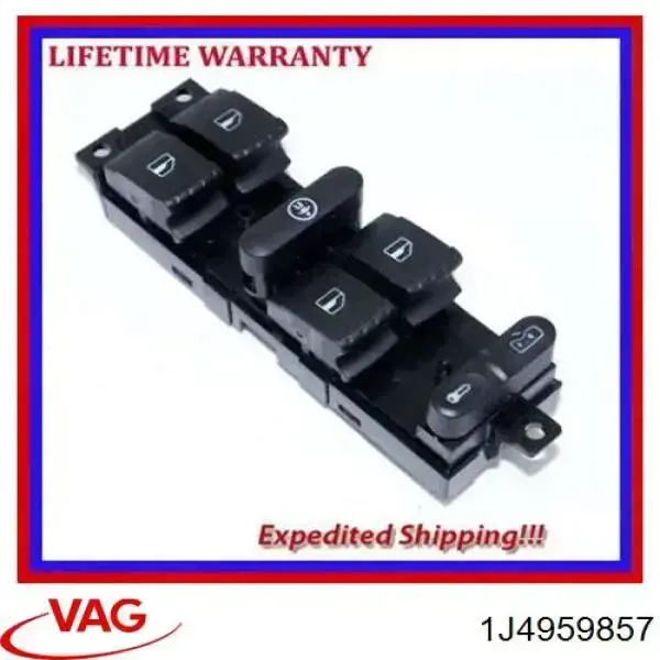 Panel przyciskowy sterowania podnośnikiem szyby przedni lewy VAG 1J4959857 cena, od 22,42 USD