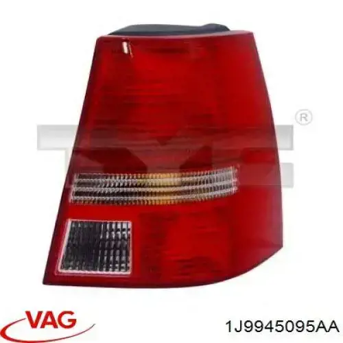 Lampa zespolona tylna lewa VAG 1J9945095AA cena, od 67,00 USD