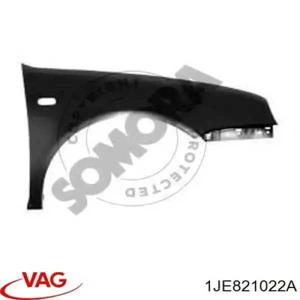 Błotnik przedni prawy VAG 1JE821022A cena, od 64,80 USD