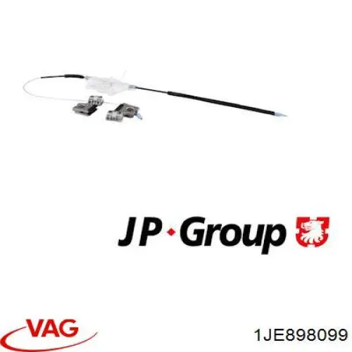 Do koszyka 1JE898099 VAG Mechanizm podnoszenia szyby drzwi przednich lewych