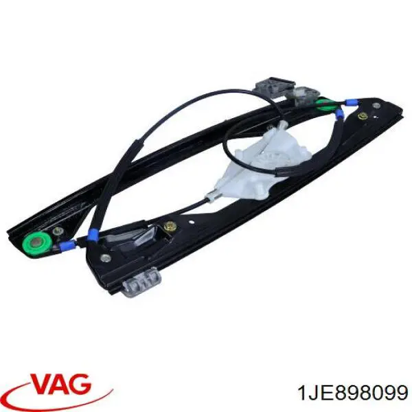 Mechanizm podnoszenia szyby drzwi przednich lewych 1JE898099 VAG