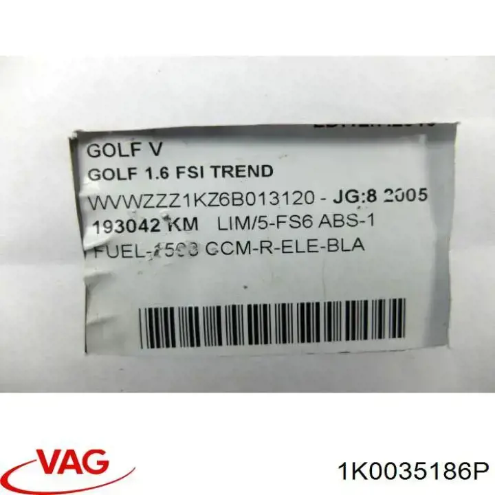 Radioodtwarzacz (radio AM/FM) do Volkswagen Touran I 1T1, 1T2