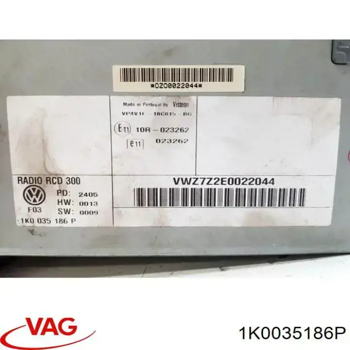 Radioodtwarzacz (radio AM/FM) Volkswagen Touran I minivan (1T1, 1T2) (2003 - 2010) cena, od 67,34 USD