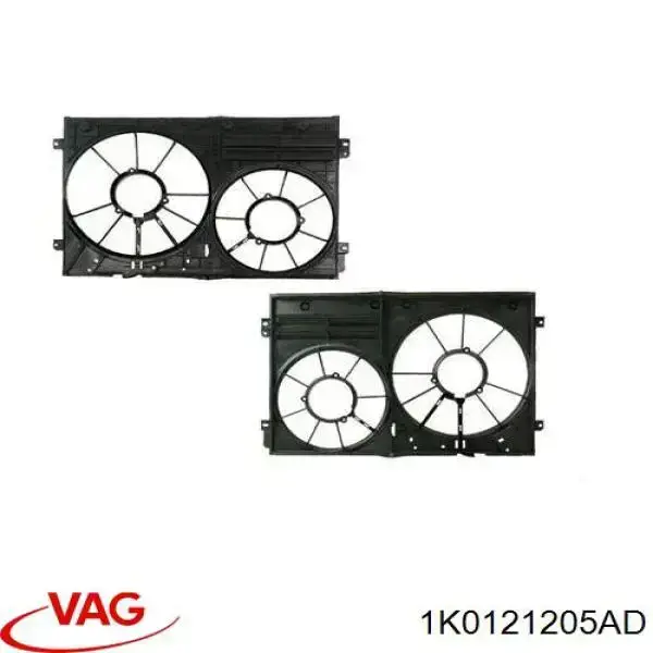 1K0121205AD VAG Dyfuzor chłodnicy