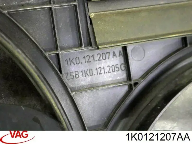 Do koszyka 1K0121207AA VAG Dyfuzor chłodnicy