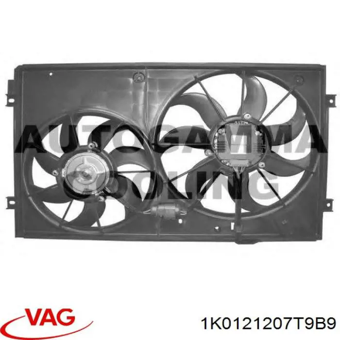1K0121207T9B9 VAG Dyfuzor chłodnicy
