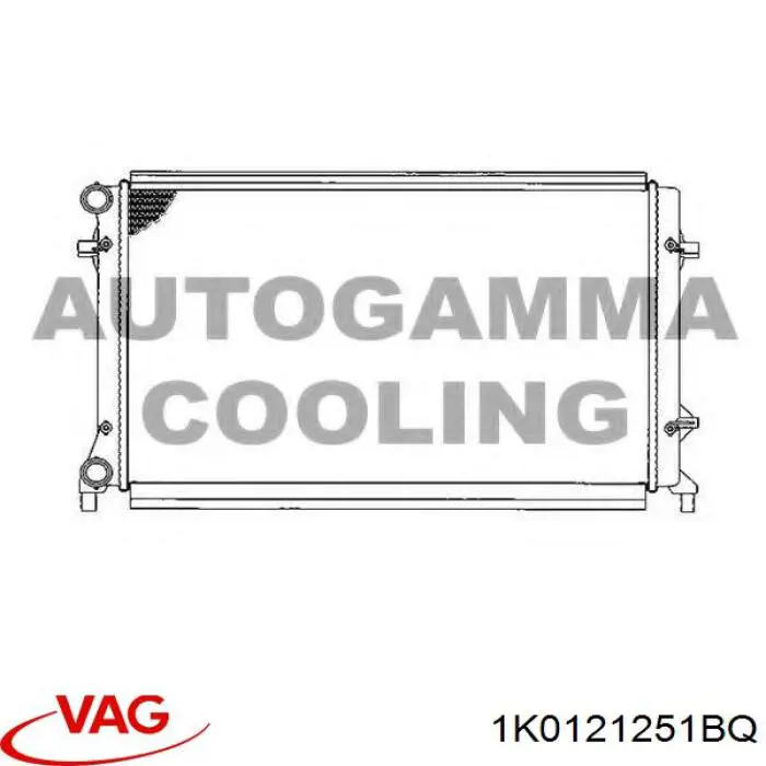 Chłodnica silnika VAG 1K0121251BQ
