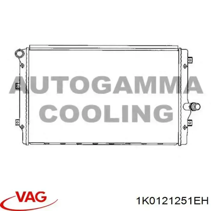 Chłodnica silnika 1K0121251EH VAG