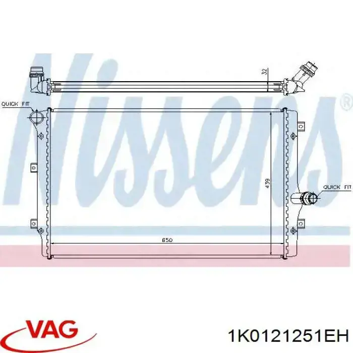 Chłodnica silnika VAG 1K0121251EH cena, od 99,94 USD