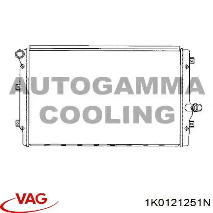 Chłodnica silnika VAG 1K0121251N cena, od 64,28 USD
