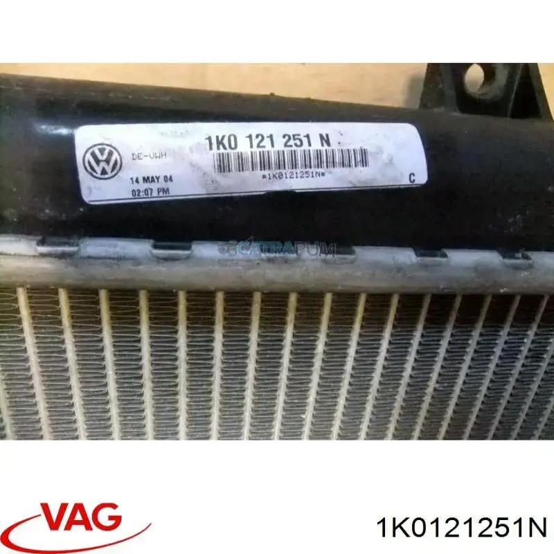 Do koszyka 1K0121251N VAG Chłodnica silnika
