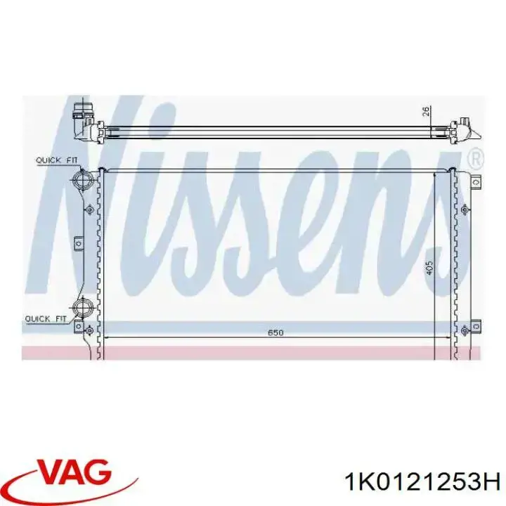 Chłodnica silnika VAG 1K0121253H
