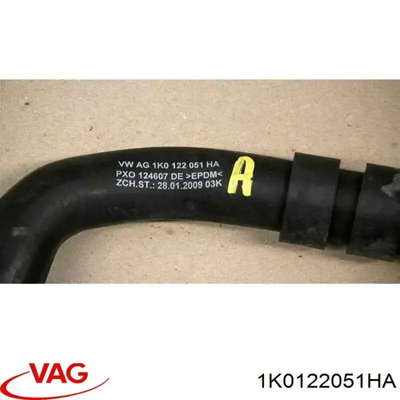 Przewód (króciec) chłodnicy dolny VAG 1K0122051HA cena, od 55,38 USD