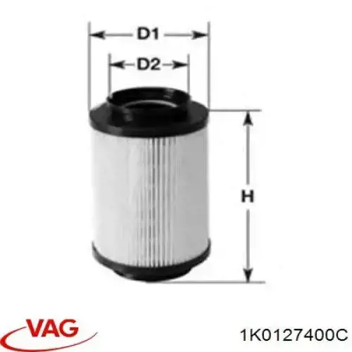 Filtr paliwa VAG 1K0127400C cena, od 110,73 USD