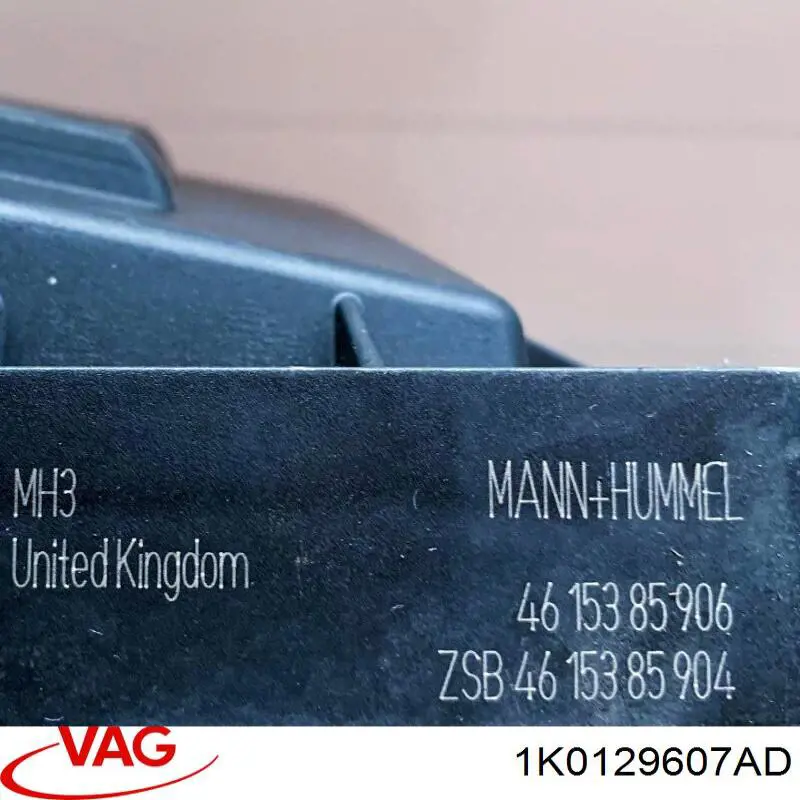 Do koszyka 1K0129607AD VAG Obudowa filtra powietrza