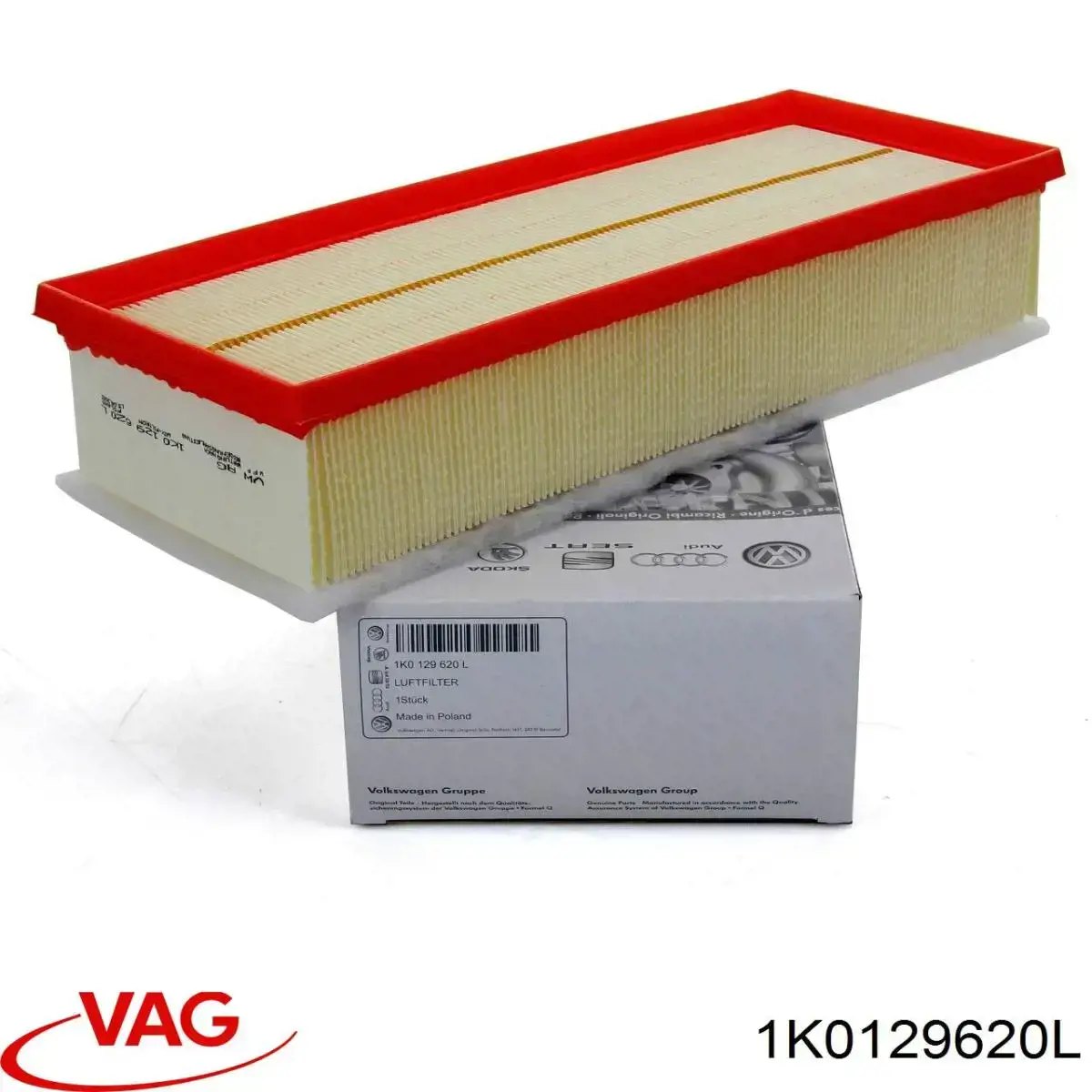 Filtr powietrza 1K0129620L VAG