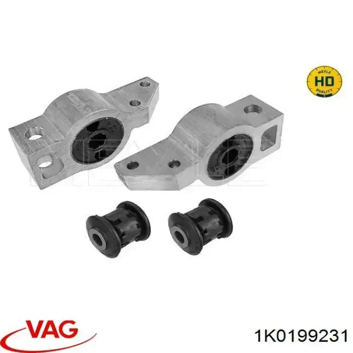Do koszyka 1K0199231 VAG Silentblock przedniego wahacza dolnego