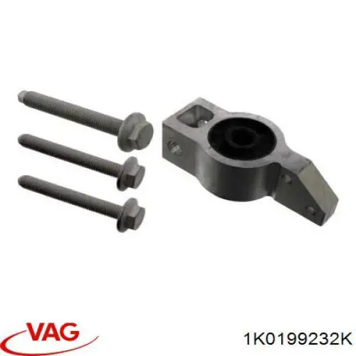 Silentblock przedniego wahacza dolnego 1K0199232K VAG