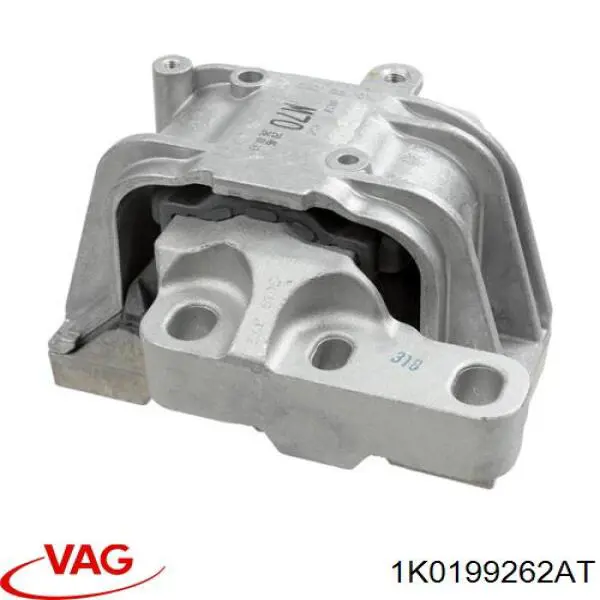 Poduszka (podpora) silnika prawa VAG 1K0199262AT cena, od 73,50 USD
