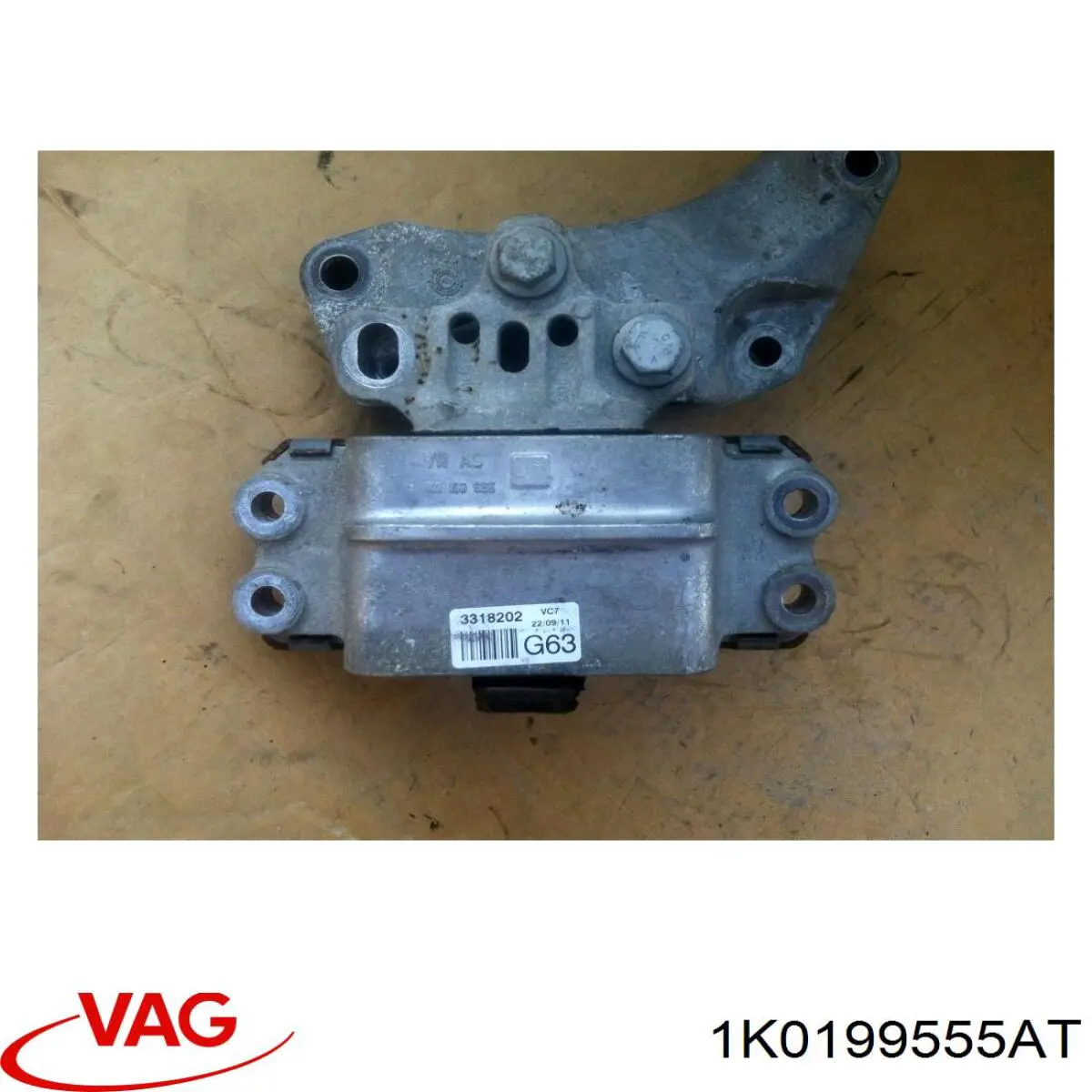 1K0199555AT VAG Poduszka (podpora) silnika lewa