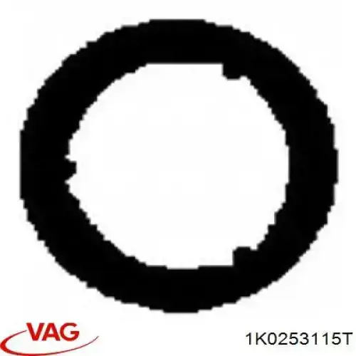 Uszczelka rury odbiornika tłumika VAG 1K0253115T