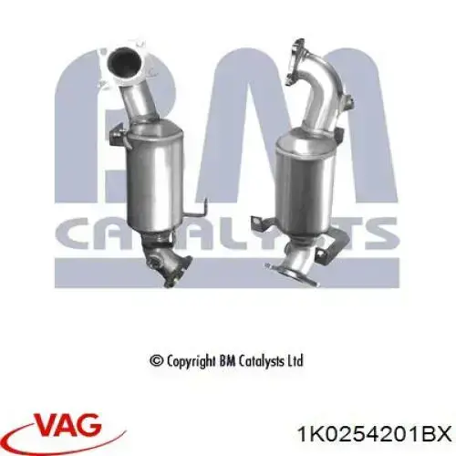 Konwerter-katalizator VAG 1K0254201BX cena, od 237,91 USD