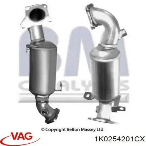 1K0254201CX VAG Konwerter-katalizator