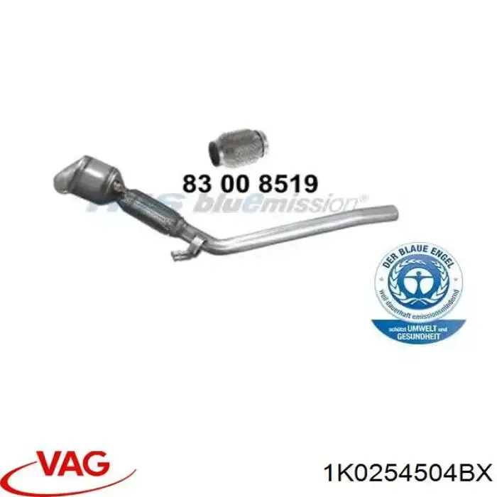 Do koszyka Konwerter-katalizator Audi A3  8P1