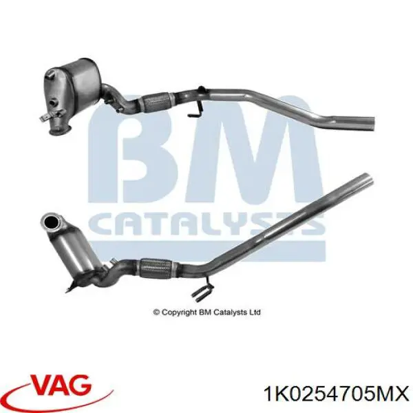 1K0254705MX VAG Konwerter-katalizator