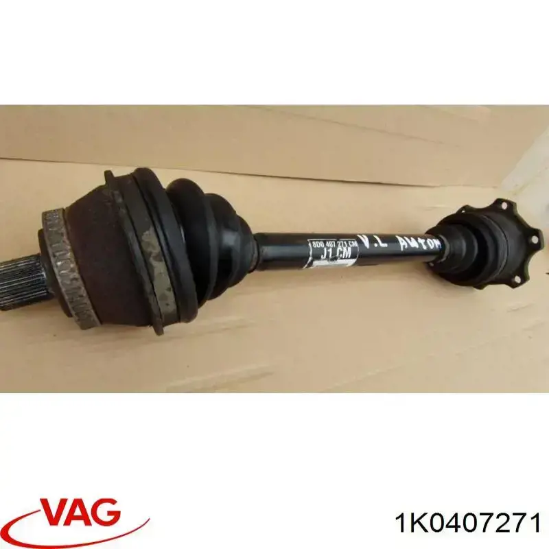 Półoś napędowa przednia lewa VAG 1K0407271 cena, od 64,70 USD