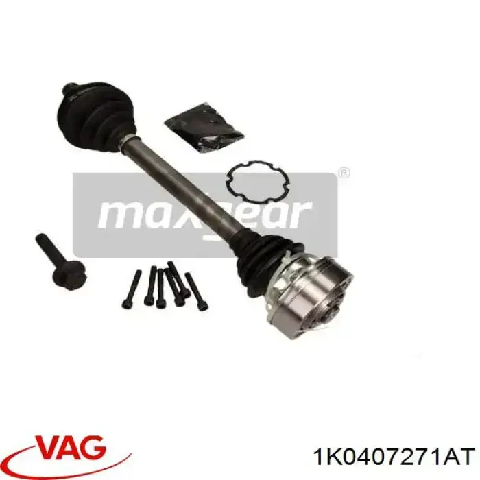 Półoś napędowa przednia lewa VAG 1K0407271AT cena, od 49,05 USD
