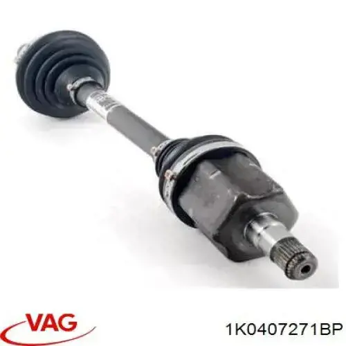 Półoś napędowa przednia lewa VAG 1K0407271BP cena, od 47,06 USD