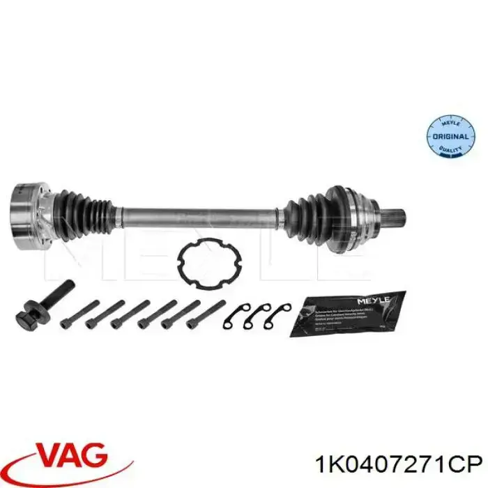 Półoś napędowa przednia lewa VAG 1K0407271CP cena, od 52,78 USD