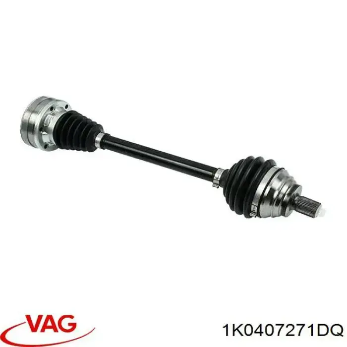 Do koszyka 1K0407271DQ VAG Półoś napędowa przednia lewa