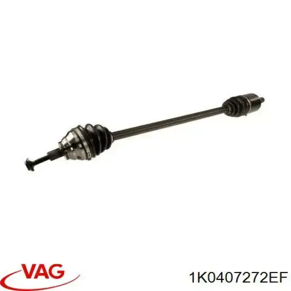 Półoś napędowa przednia prawa VAG 1K0407272EF cena, od 94,97 USD