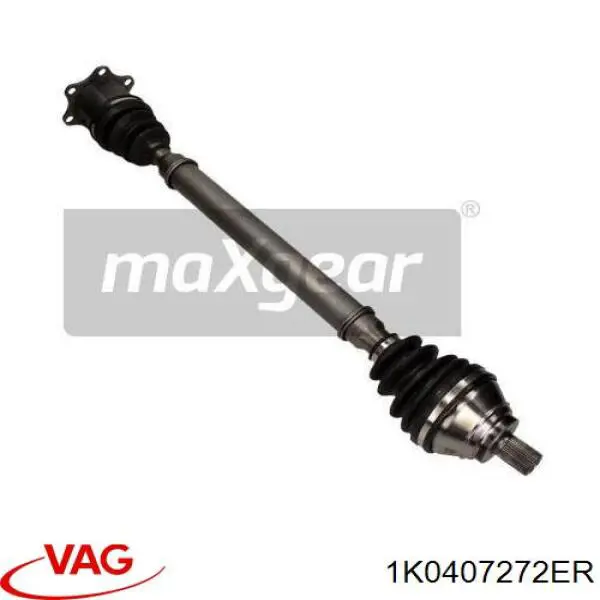 Półoś napędowa przednia prawa VAG 1K0407272ER cena, od 119,18 USD
