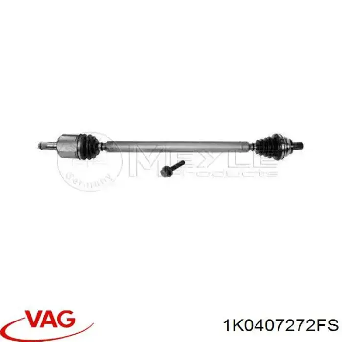 Półoś napędowa przednia prawa VAG 1K0407272FS cena, od 123,80 USD