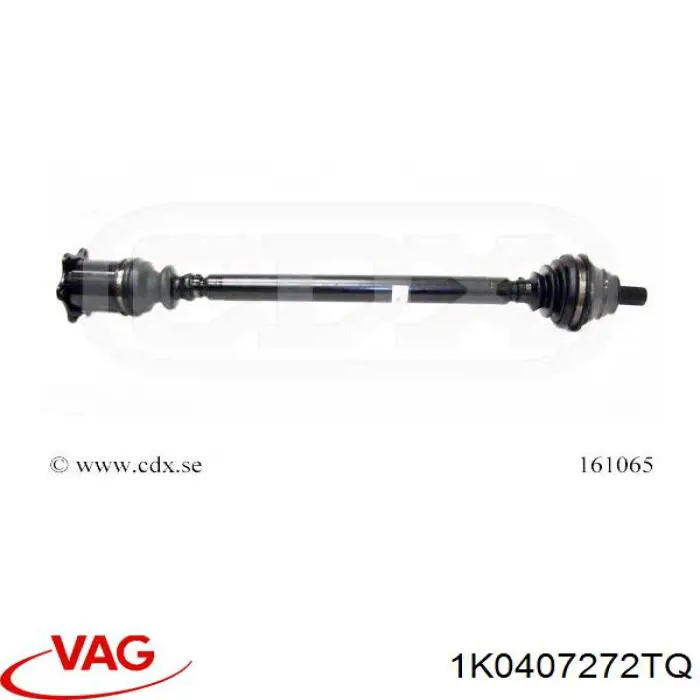Półoś napędowa przednia prawa VAG 1K0407272TQ cena, od 62,90 USD