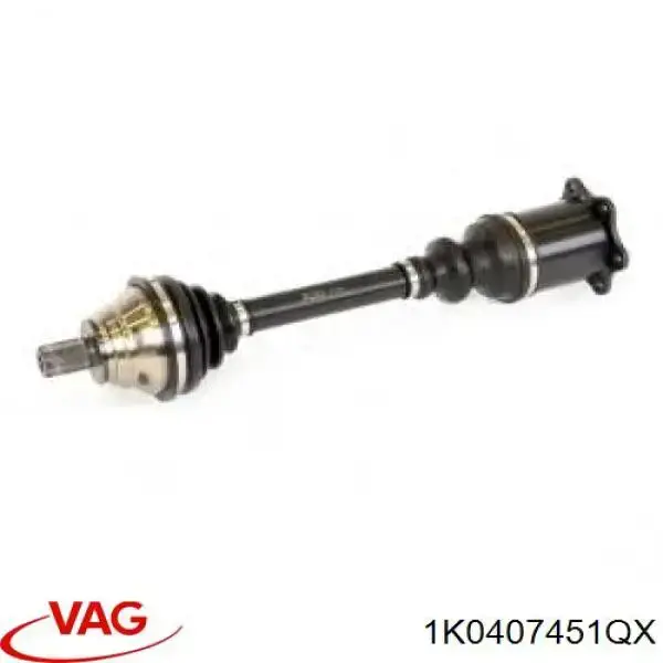 1K0407451QX VAG Półoś napędowa przednia lewa