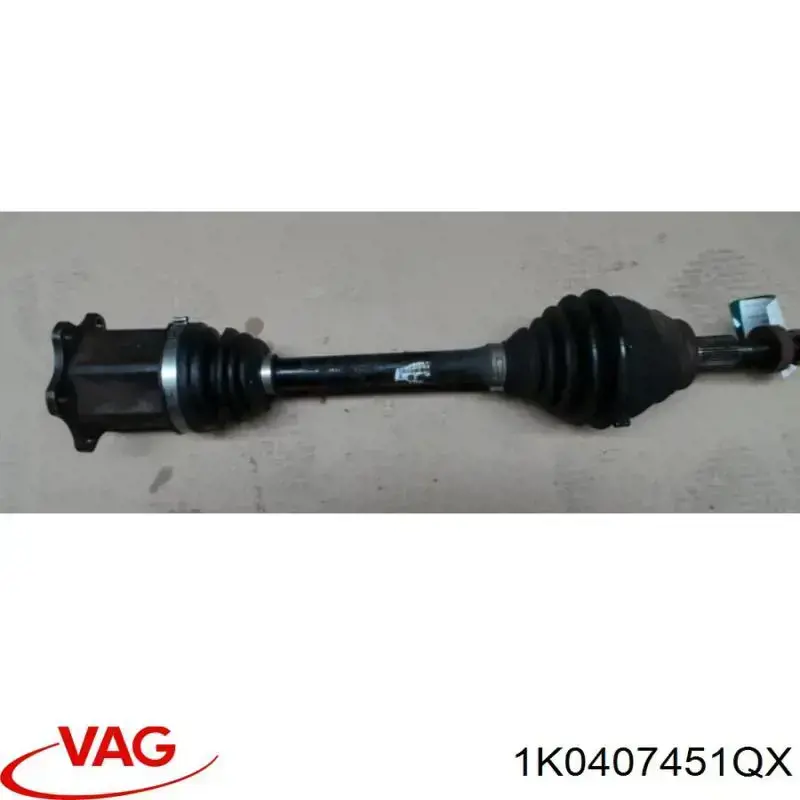 Do koszyka 1K0407451QX VAG Półoś napędowa przednia lewa