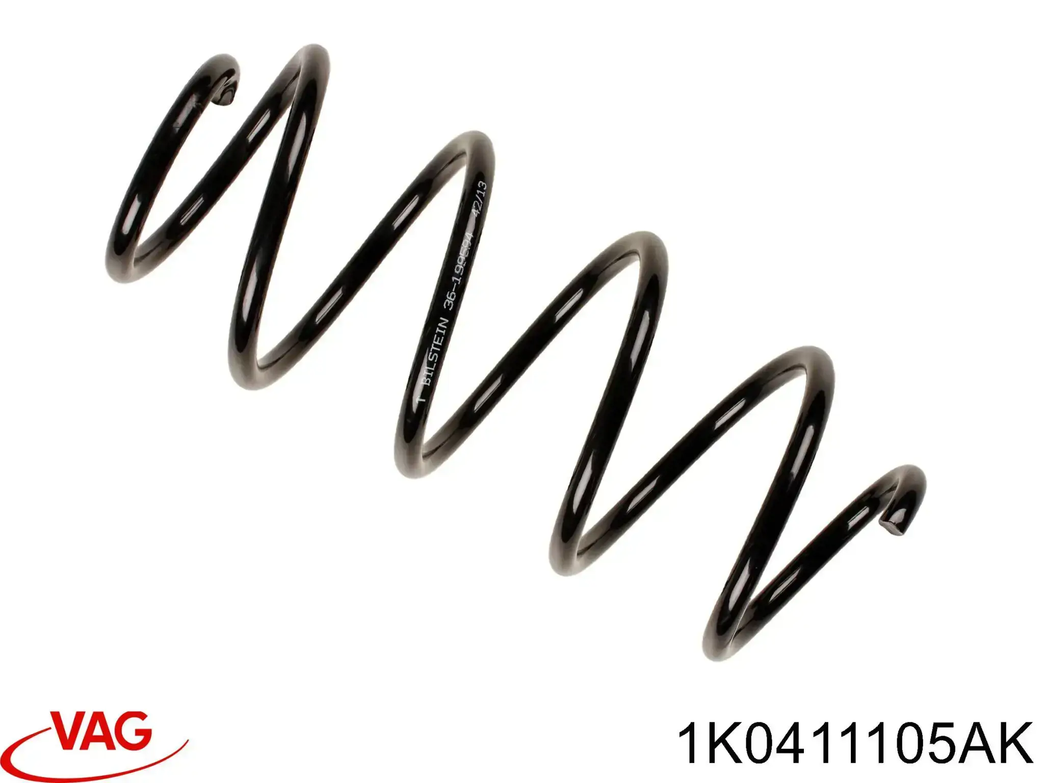 Sprężyna przednia VAG 1K0411105AK cena, od 30,59 USD