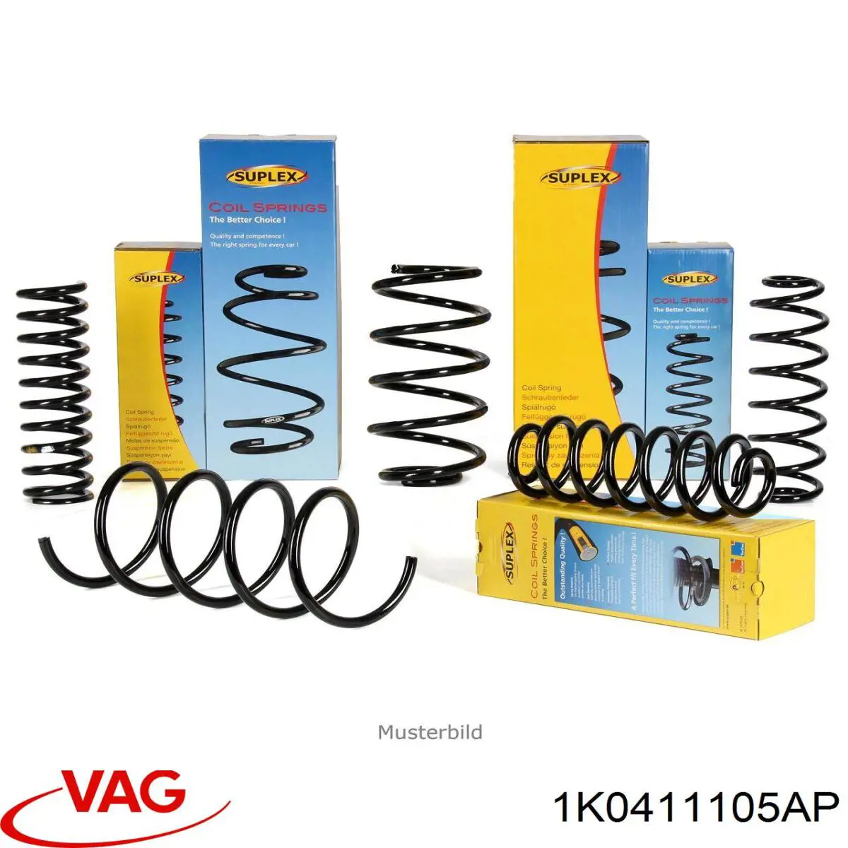 Sprężyna przednia VAG 1K0411105AP